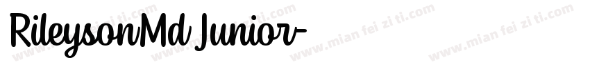 RileysonMd Junior字体转换